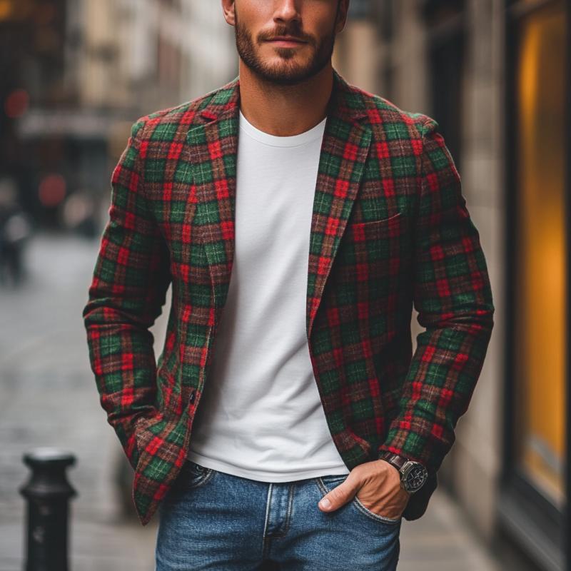 Noel Plaid Blazer