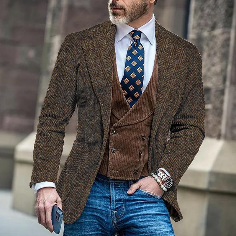 Ethan Herringbone Blazer