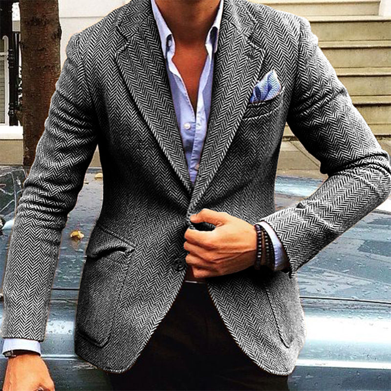 Theo Herringbone Blazer