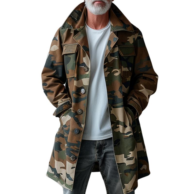 Ronan Camo Trench Coat