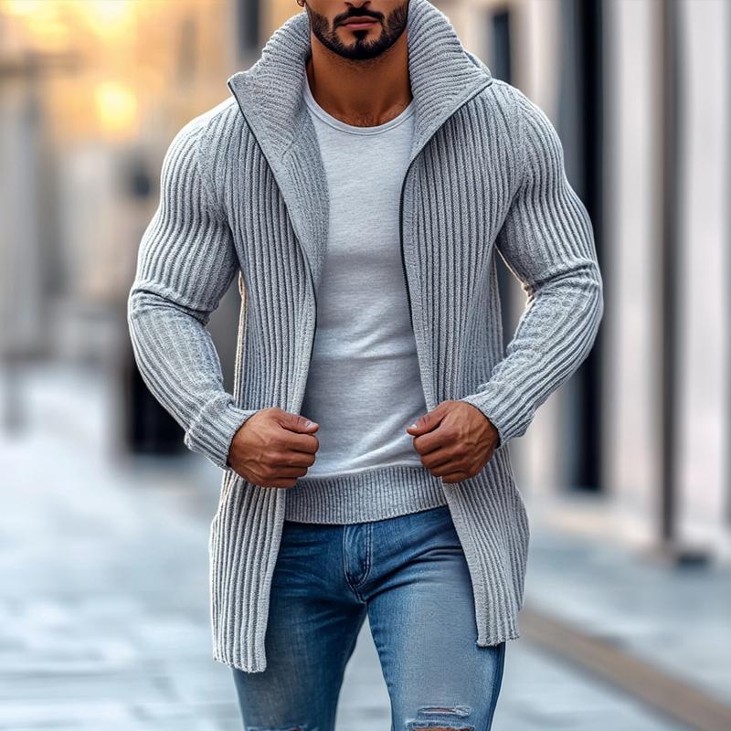 Luca Striped Knit Cardigan