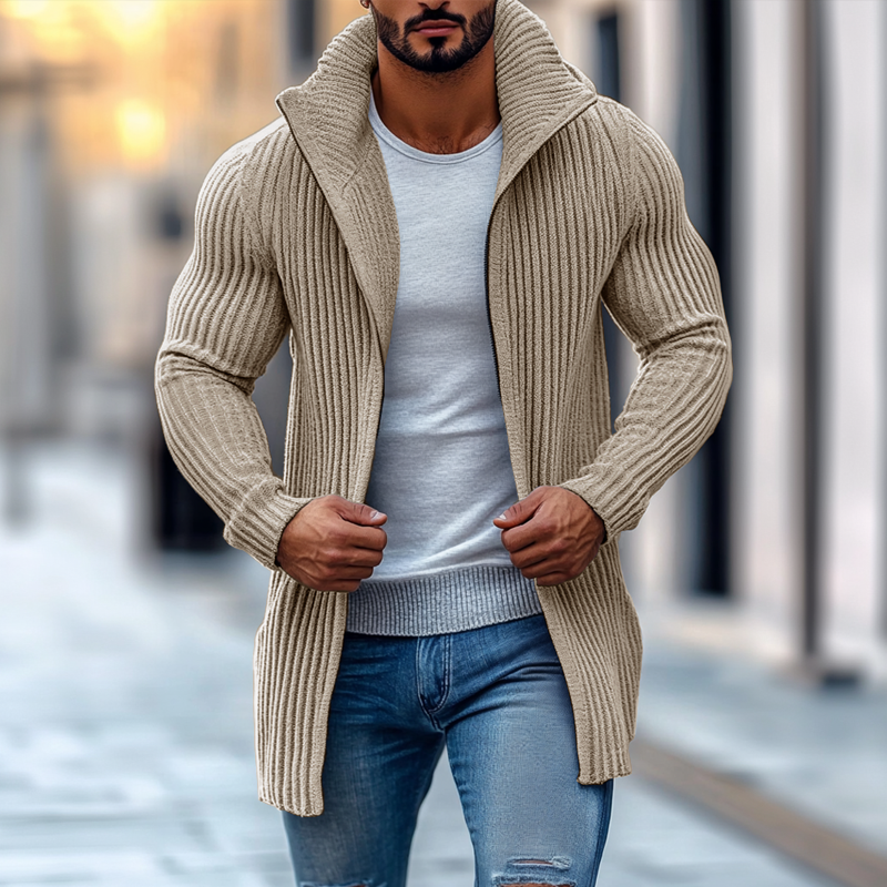 Luca Striped Knit Cardigan