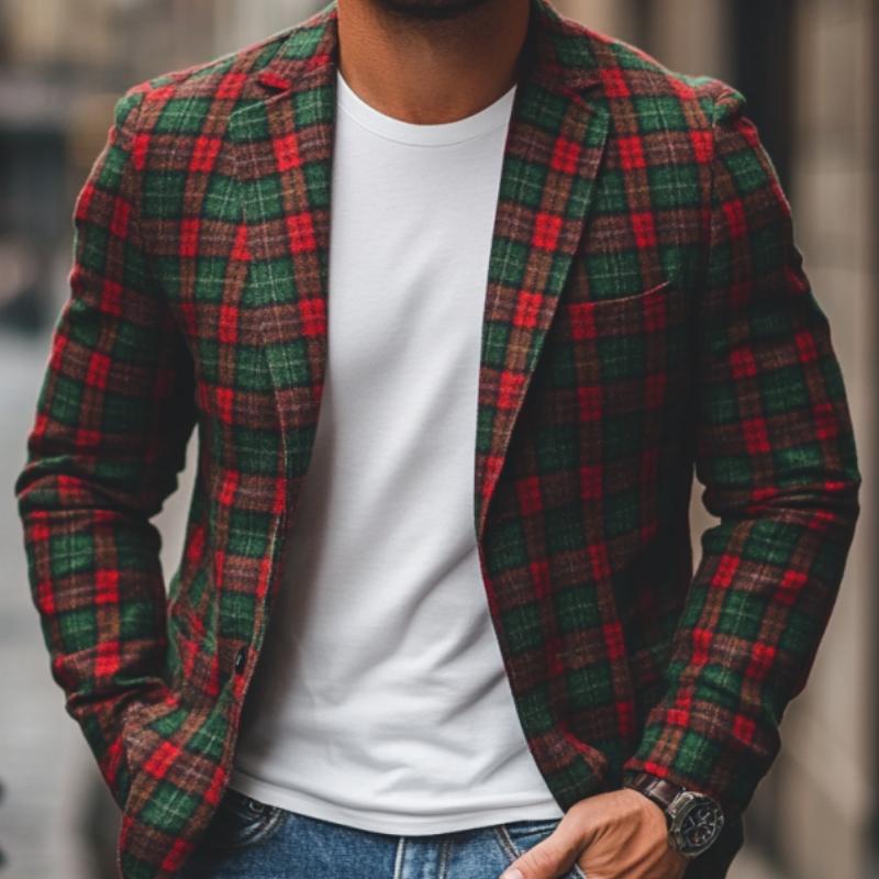 Noel Plaid Blazer