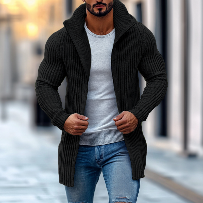 Luca Striped Knit Cardigan