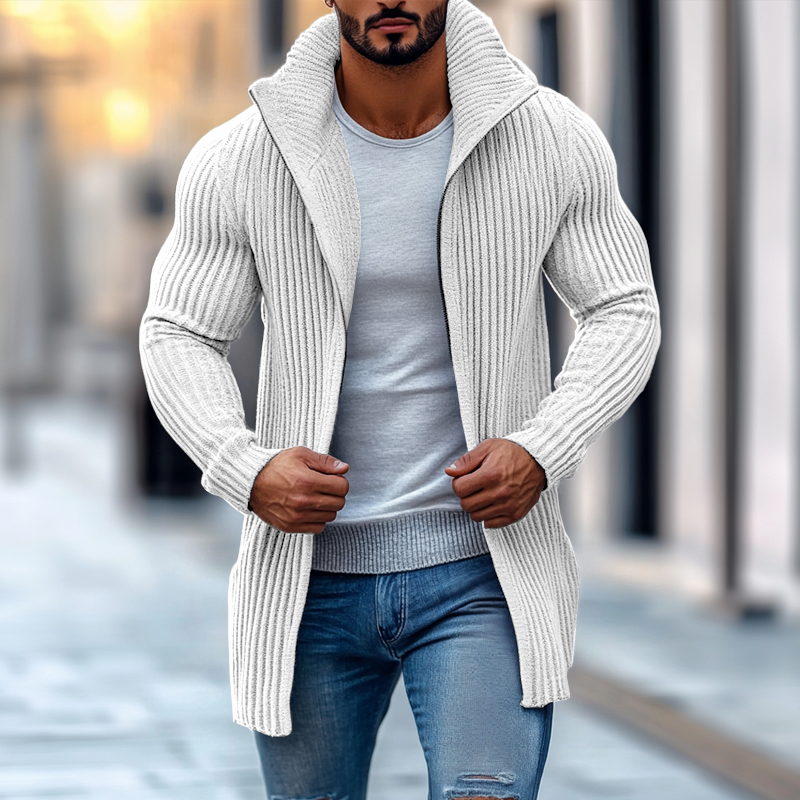 Luca Striped Knit Cardigan