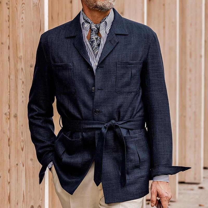 Leo Linen Utility Blazer