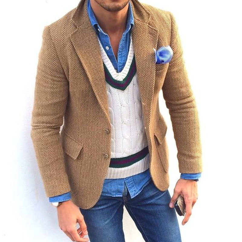 Theo Herringbone Blazer